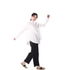Side Button Shirt - WHİTE / GÖMLEK ( BEYAZ )