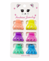  Renkli Yelpaze Formlu Mini Mandal Saç Tokası – 6'lı Set