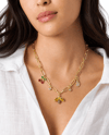 Arı ve Kiraz Figürlü Gold Charm Kolye