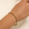 Fashion Gold Renk Yoğun Örgü Zincir Kadın Bileklik