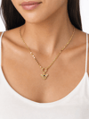 FullyDesing Arı Figürlü Halka Detaylı Gold Kolye