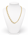 FullyDesing Asimetrik Halka Zincir Gold Kolye