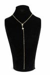 Geometrik Taş Detaylı Gold Rengi Kolye FullyDesing accessory Orta Segment