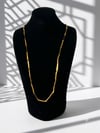Gold Renk Silindir & İthal Dokulu Kolye | Fully Design Serisi