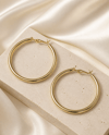 Luxury Klasik Büyük Halka Küpe – Gold