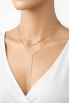Minimalist İkili Katmanlı Altın Kolye FullyDesing accessory  Orta Segment