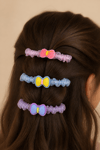 Pastel Organze Fiyonk Toka Seti – 3'lü