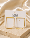 Xuping Büyük Kare Gold Halka Küpe