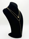 Zirkon Taşlı Kalp Figürlü İkili Y-Zincir Kolye | Love Serisi  FullyDesing Accessory