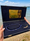 Kesme Golden Rosary Lacivert Tesbih Set