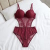 Dolgulu Dantelli Bodysuit çıtçıtlı Sütyen Takımi B Cup