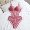 Dolgulu Dantelli Bodysuit çıtçıtlı Sütyen Takımi B Cup