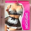 NightLight Dantelli Hizmetçi Takım