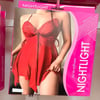 NightLight Kırmızı Tül Gecelik