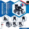 Fuhassan Yeni FH 310B Katlanabilir Hafif Joystick Kontrollü Akülü Tekerlekli Sandalye