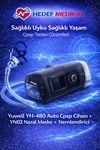 Yuwell Yh-480 Auto Cpap Cihazı + YN02 Nazal Maske+ Nemlendirici