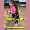Çocuk Yürüme Yardımcısı Gait Trainer – Koltuk Altı + Kalça Destek Bantlı Ayarlanabilir Ayakta Durma ve Yürüme Eğitim Cihazı