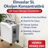 Elmaslar 5L Oksijen Konsantratörü (24 Saat Oksijen Üretebilir.)