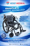 FUHASSAN FH12 Tank Manuel Tekerlekli Sandalye (Havalı Teker)