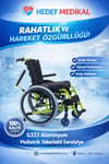 G333 Alüminyum Pediatrik Tekerlekli Sandalye