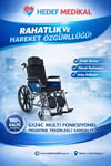 G124C Multi Fonksiyonel Pediatrik Tekerlekli Sandalye