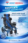 GOLFİ G458 Sipastik Tekerlekli Sandalye Yetişkin