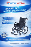 LEO 166 MANUEL TEKERLEKLİ SANDALYE