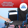 W516 Su Geçirmez Kumaşlı Katlanabilir Çocuk Tekerlekli Sandalye