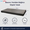 2 Motorlu Tabanca Tipi Amortisörlü Elektrikli Kumandalı Hasta Karyolası – Ev Tipi