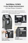 DeVilbiss 525KS 5 Litre Oksijen Konsantratörü (24 Saat Oksijen Üretebilir.)