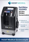 DeVilbiss 1025KS 10 Litre Oksijen Konsantratörü (24 Saat Oksijen Üretebilir.)