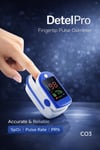 Detelpro Pulse Oksimetre Parmak Tipi Nabız Oksijen Ölçer