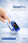 Detelpro Pulse Oksimetre Parmak Tipi Nabız Oksijen Ölçer