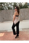 Dantel Detaylı Saten Şık Bluz ( Nude & Şampanya alt tonlu)