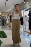 Kadın Beli Lastikli Rahat Yazlık Bol Pantolon