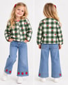 B&K Kids Çilek Detayli Jeans ve Kapitoneli Ceket