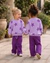 B&K Kids Mor Çiçekli Kız Takım