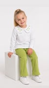 B&K Kids Yeşil Kalp Detaylı Kız Çocuk Takım