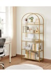 gold ütopya metal kitaplık ve dekoratif raf 150x70x40