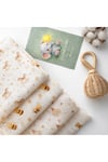 2 KATLI ORGANİK BEBEK MÜSLİN ÖRTÜ %100 PAMUK NEFES ALAN ÇOK AMAÇLI KUNDAK BEZ YENİDOĞAN BATTANİYESİ