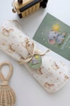 2 KATLI ORGANİK BEBEK MÜSLİN ÖRTÜ %100 PAMUK NEFES ALAN ÇOK AMAÇLI KUNDAK BEZ YENİDOĞAN BATTANİYESİ