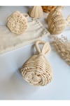 Bej Ahşap Rattan Saf Bambu Makaras Çıngırak