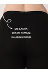 Kadın Siyah Modal Elbise & Etek İçi Astarı - Diz Altı Kapri Tayt-1003