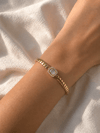 Zarafet Taşlı Gold Bileklik