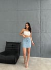 Denim Mini Etek