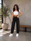 Yüksek Bel Ballon Fit Jeans
