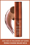 Glow Kiss Tinted Lip Balm SPF15 Shea & Hyaluronik Asitli Renkli Dudak Balmı - 06 Choca Cake  3 g