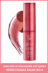 Glow Kiss Tinted Lip Balm SPF15 Shea & Hyaluronik Asitli Renkli Dudak Balmı 04 Peach Shake 3 g
