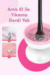 Otomatik Makyaj Fırça Yıkama Makinesi – USB Şarjlı, Pratik ve Hızlı Temizlik