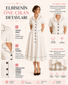 BELDEN OTURTMALI BİYELİ KADIN ELBİSE
